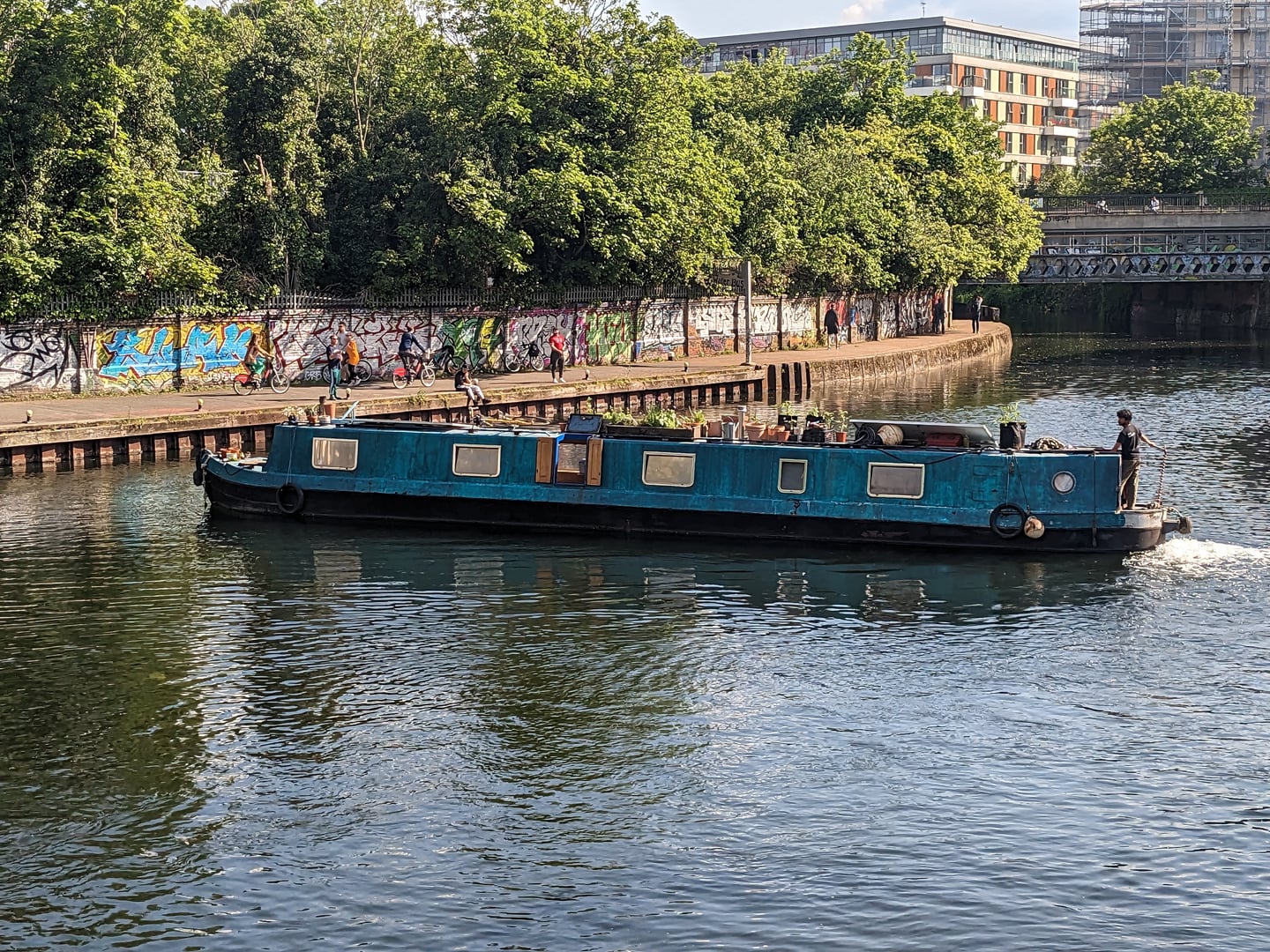 Exterior moored view